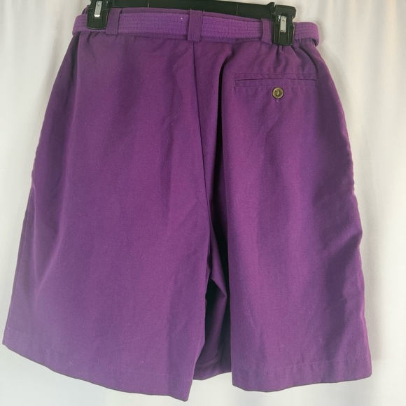 Vintage Karen Scott Purple High Waisted Mom
Shorts with Matching Belt - Picture 4 of 14